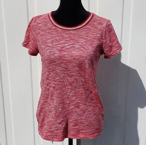 Madewell Striped Red & White Womens Blouse XXS